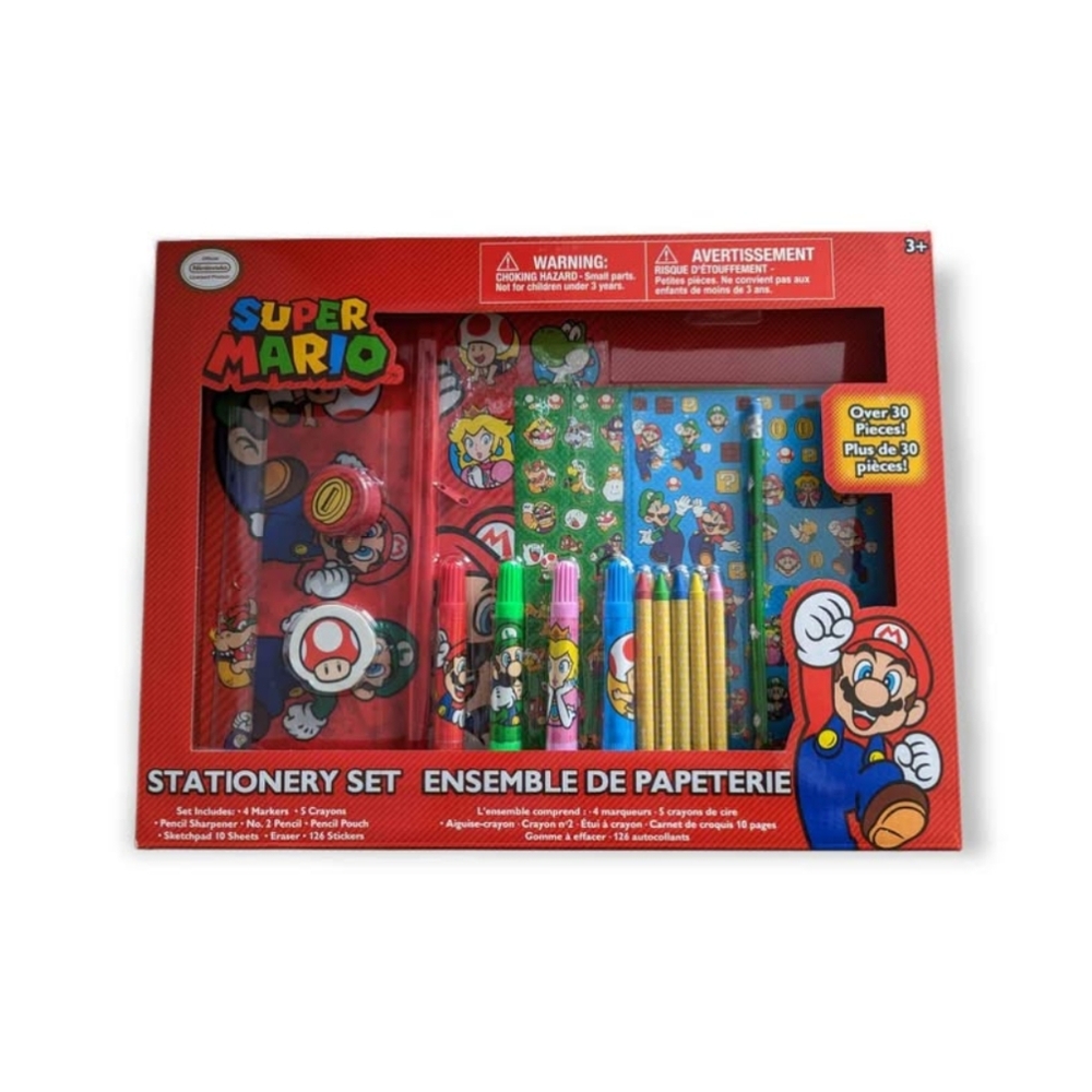 Brand New Large Super Mario Stationery Set